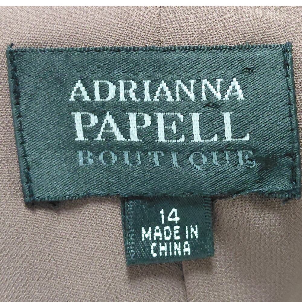 ADRIANNA PAPELL BOUTIQUE Pink A-Line Short Dress Women Size 14 - Picture 6 of 12
